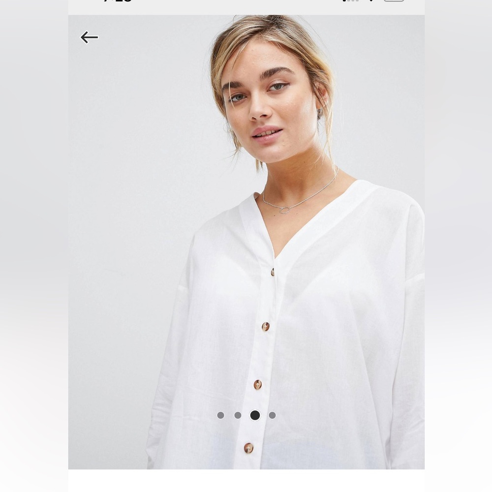 ASOS white button down - Picture 4 of 7
